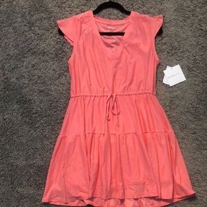 Beyond Yoga Featherweight Out and About Ruffle Dress